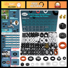 233 Pcs Plumbing Faucet Washer Assortment Kit for Garden Hose, Spigot Valve