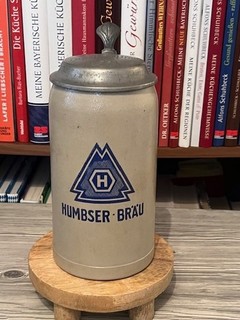 1 l Bierkrug Krug Masskrug Bier Brauerei Humbser Bräu