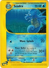 Pokemon card Seadra 2003 Aquapolis 058/147 Moderately played