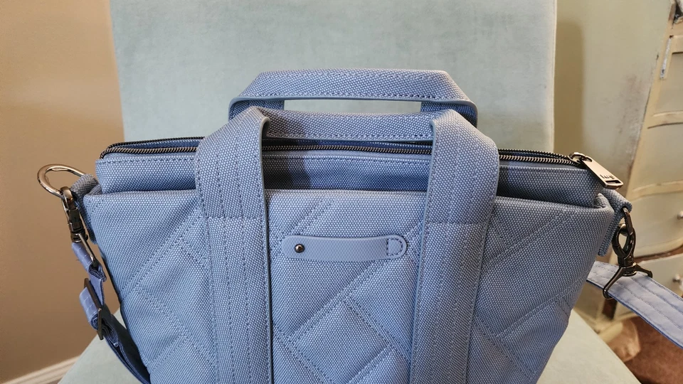 Bolso Bandolera Lug Dory Mate Lujo Azul Cobalto Nuevo Foto 2 de 4