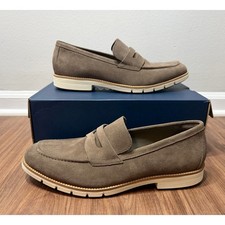 Cole Haan FlexGrand Penny Loafers Truffle Brown Suede Shoes C41635 Sz 8