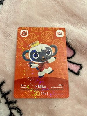 Original Animal Crossing Amiibo Karte Nr. 421 Bono / Niko Amiibo Card