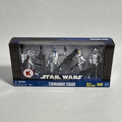 Star Wars The Clone Wars Clone Commando Squad 4 Pack K-Mart Exclusive - NEW -