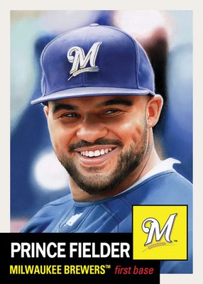 MLB Topps Living Set  929 PRINCE FIELDER MILWAUKEE BREWERS PRESALE