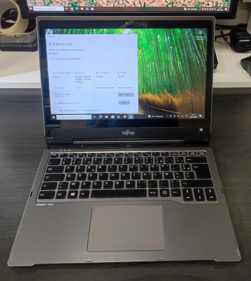 Fujitsu Lifebook T935 - écran tactile - Core i5- 5300u - 8 Go - 128 Go SSD - W10 - Photo 1/4