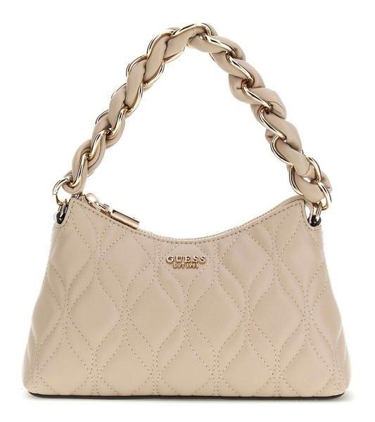 Guess Maxine Mini Shoulder Bag Schultertasche Tasche Light Taupe Taupe Neu-image