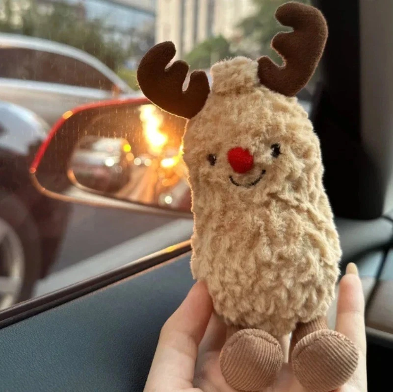 AUTHENTIC‼️ NWT Jellycat amuseable peanut reindeer- Retired-sweet face Christmas - Image 3 of 4