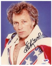 Evel Knievel Autographed Signed 8x10 Photo Certified Authentic PSA/DNA COA