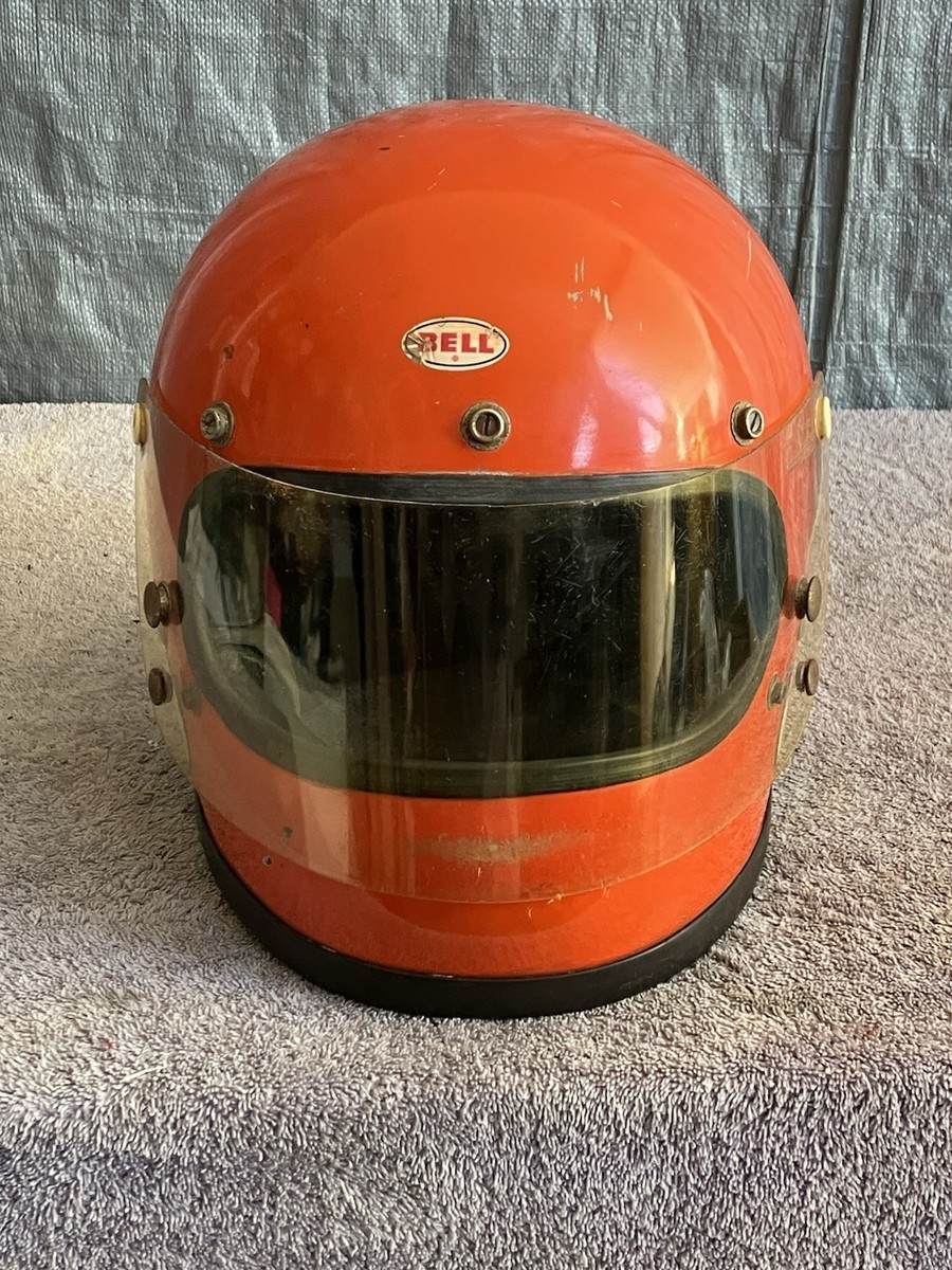 Vintage 1968 Bell- Toptex Motorcycle Racing Helmet 7 1/2