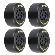 Pro-Line 1/12 Goodyear Eagle Truck/Retro Tire F/R MTD Black Wheels (4) : NASCAR