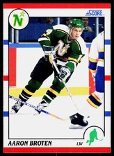 1990-91 Score Aaron Broten #162