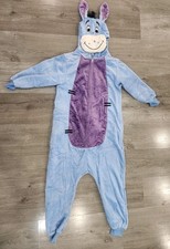 NEW Winnie The Pooh Eeyore One Piece Costume Kids Size 11 - 12 Years Full Zip