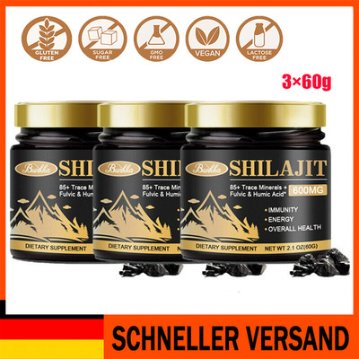 3pcs Himalaya Shilajit Resin 60g Fulvinsäure Huminsäure Mineralien 100% Rein ﻿
