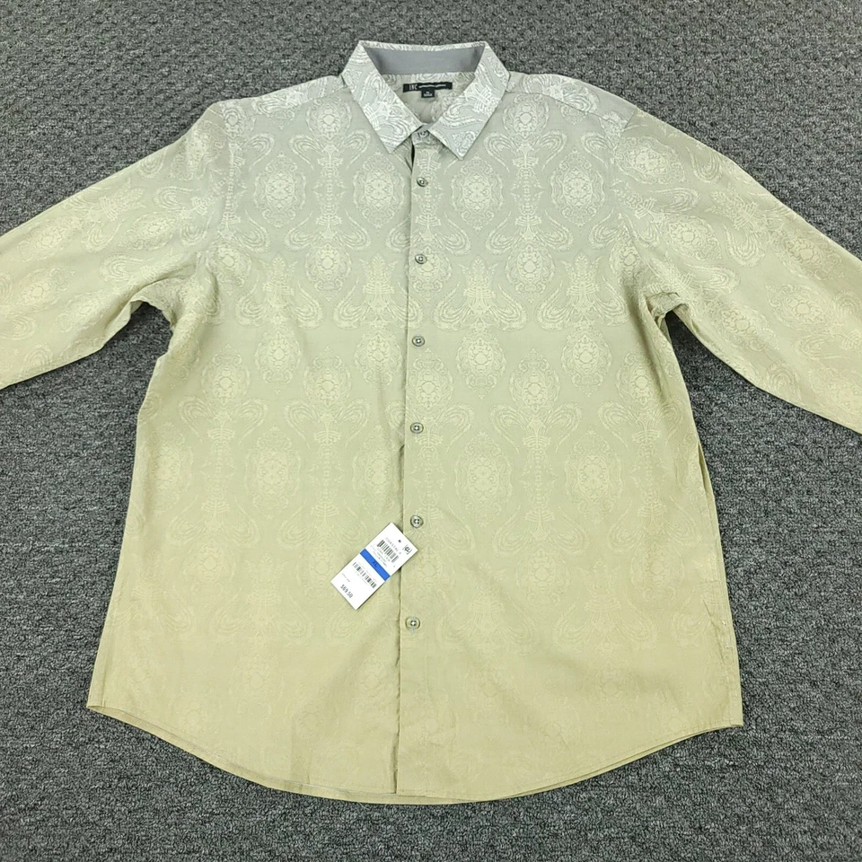 International Concepts Shirt Mens XL Extra Large Yellow Office Casual Travel - Image 4 of 4