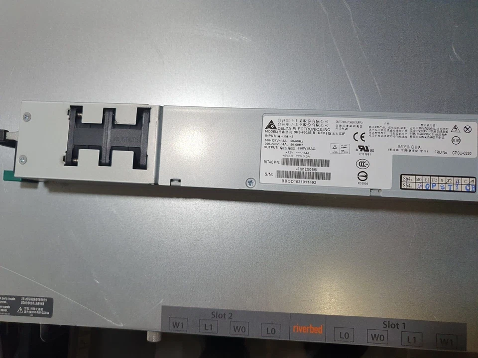 Riverbed Server 1UABA SHA-01050-L  rb999-00100-01 4gB 250gB X 2 - Immagine 4 di 4