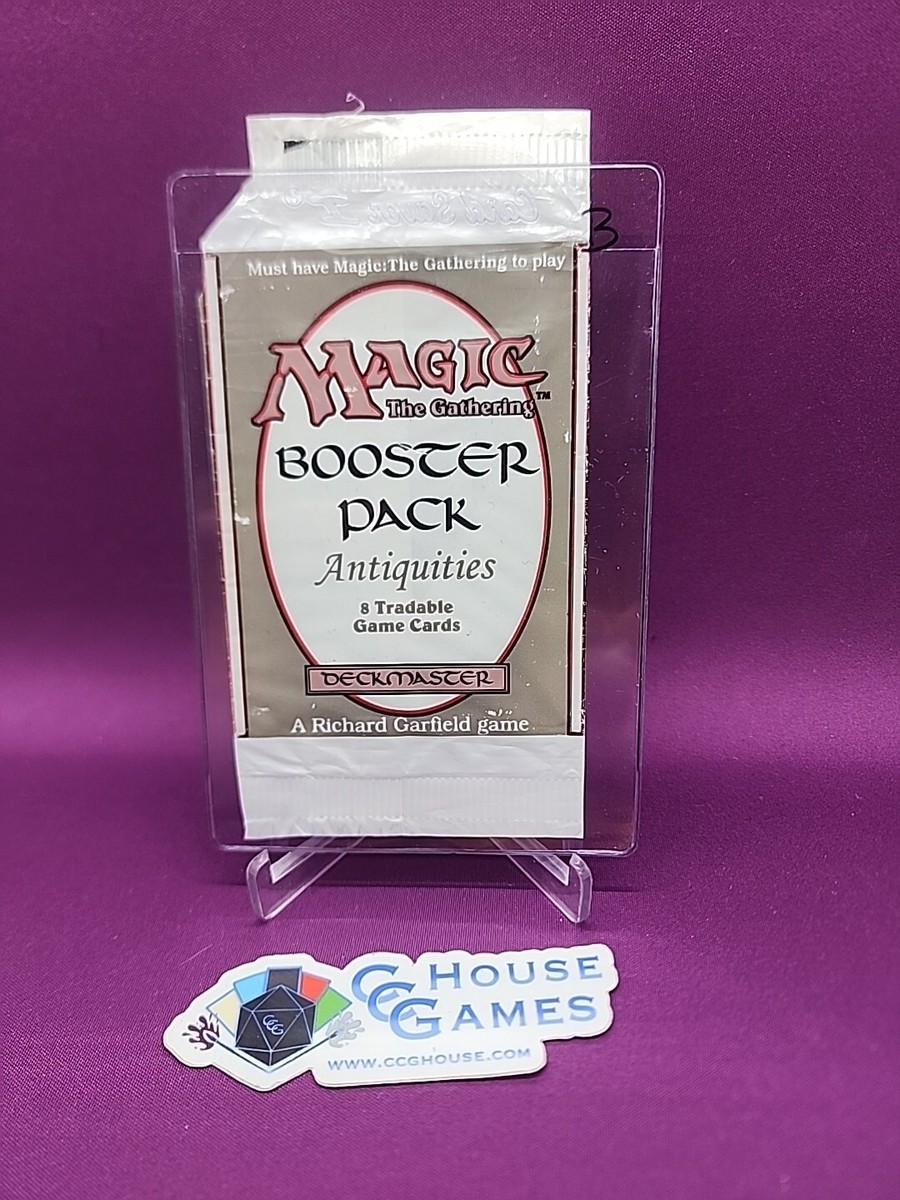 MTG Antiquities Empty Booster Pack Wrapper Magic The Gathering  