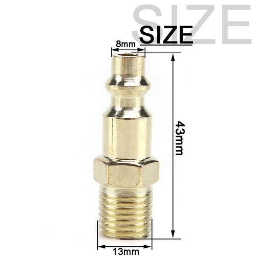 2/4/8 Stück Schnellkupplung Luftschlauch Armaturen 1/4" NPT Verbinder Zubehör Werkzeuge - Bild 2 von 8