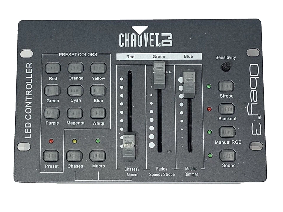 Chauvet DJ Obey 3 Compact DMX RGB Lighting Controller 3-Channel - Image 2 of 4
