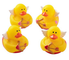 Valentine Cupid Rubber Duckies Set of 4 Free Shipping with 6 Purchases 