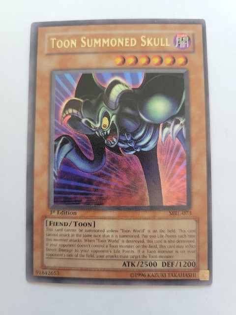 Yu-Gi-Oh! Toon Summoned Skull Ultra Rare – 1st Edition MRL-073 From Magic Ruler Set - View #11