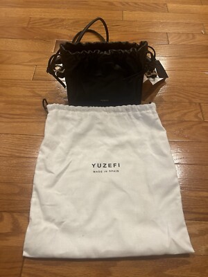 YUZEFI Mini Bom Leather Top Handle Bag