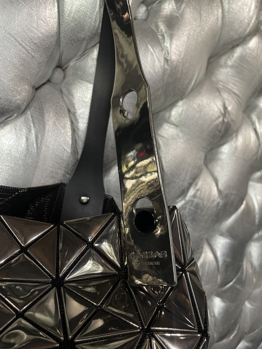 ISSEY MIYAKE Bao Bao Gunmetal Prism Geometric Mirror