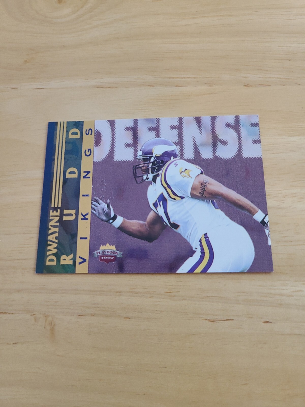 1997 Score Board Playbook Dwayne Rudd #94 Rookie RC Vikings $$$