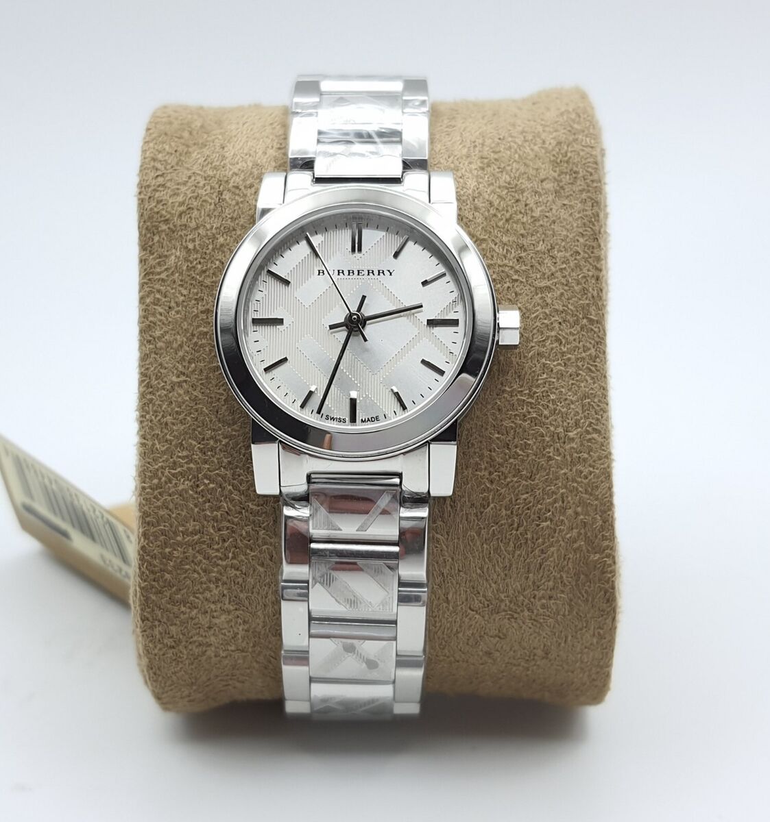 Burberry Ladies The City Engraved Check Watch BU9233 Burberry Ladies The City Engraved Check Watch BU9233