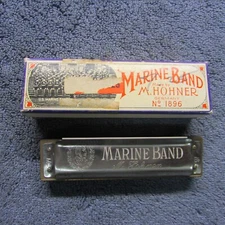 Hohner Marine Band Harmonica No. 1896   Key  B