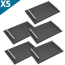 SLATE SERVING TRAY PLATTER BOARD BAMBOO TAPAS SUSHI CAKE STAND AFTERNOON TEA NEW