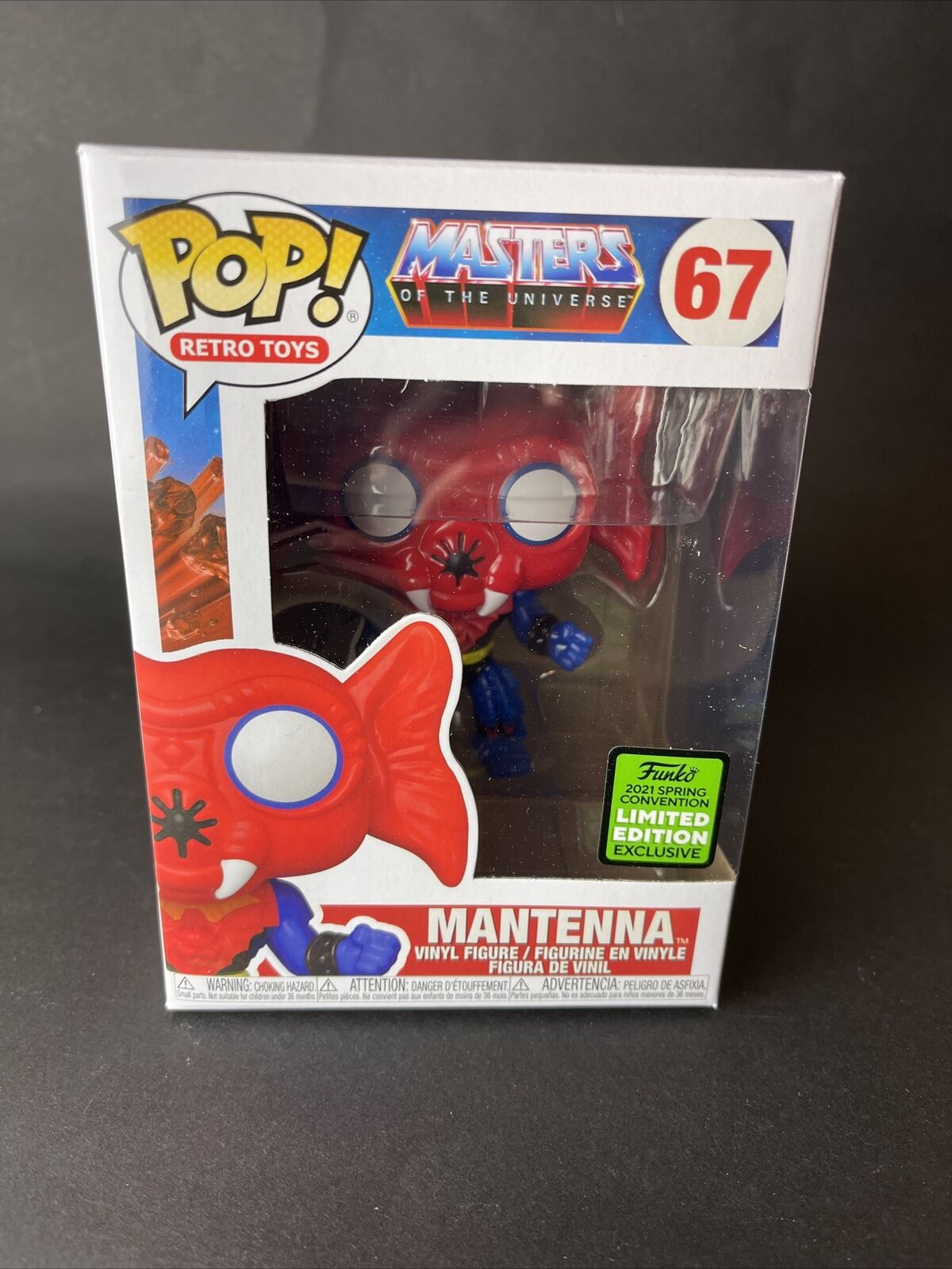 Pop! Masters of the Universe MANTENNA #67 2021 Spring Convention w/protector