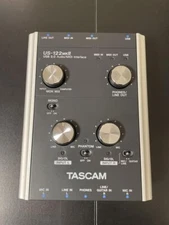 TASCAM US-122MK2 USB 2.0 Audio/MIDI Interface Black