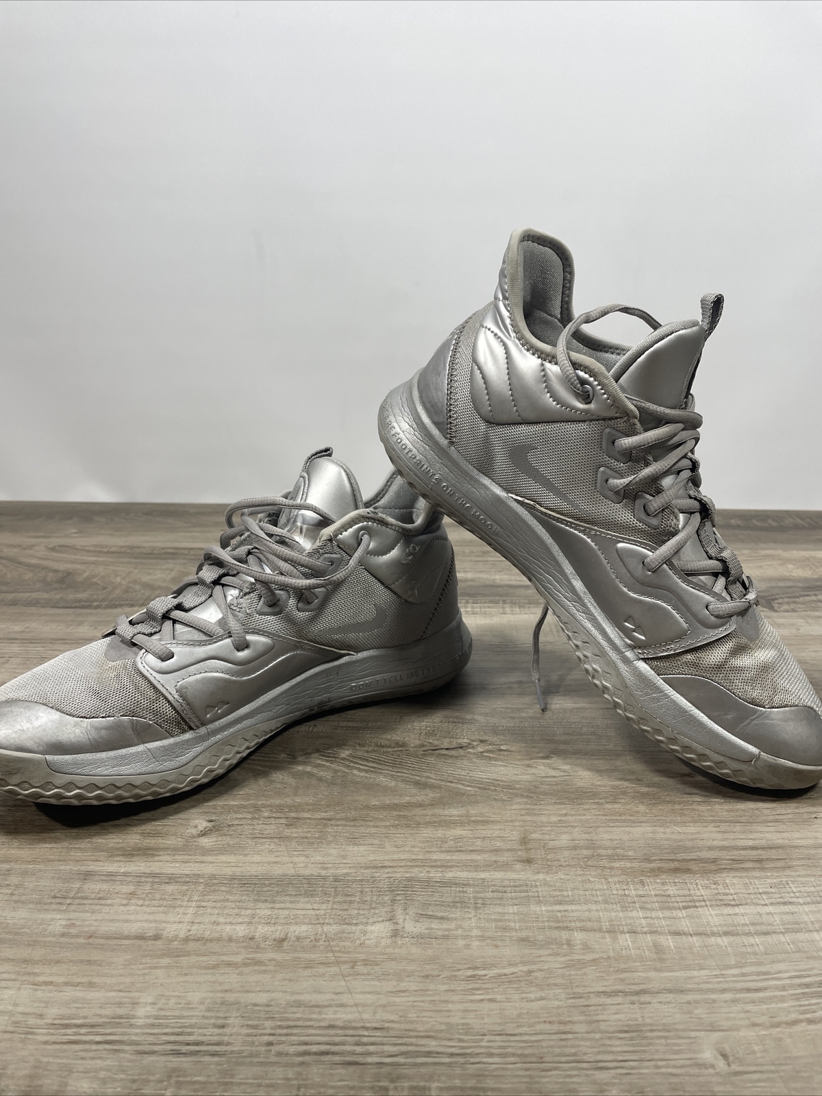 Size 10 Nike PG 3 NASA Reflect Silver 