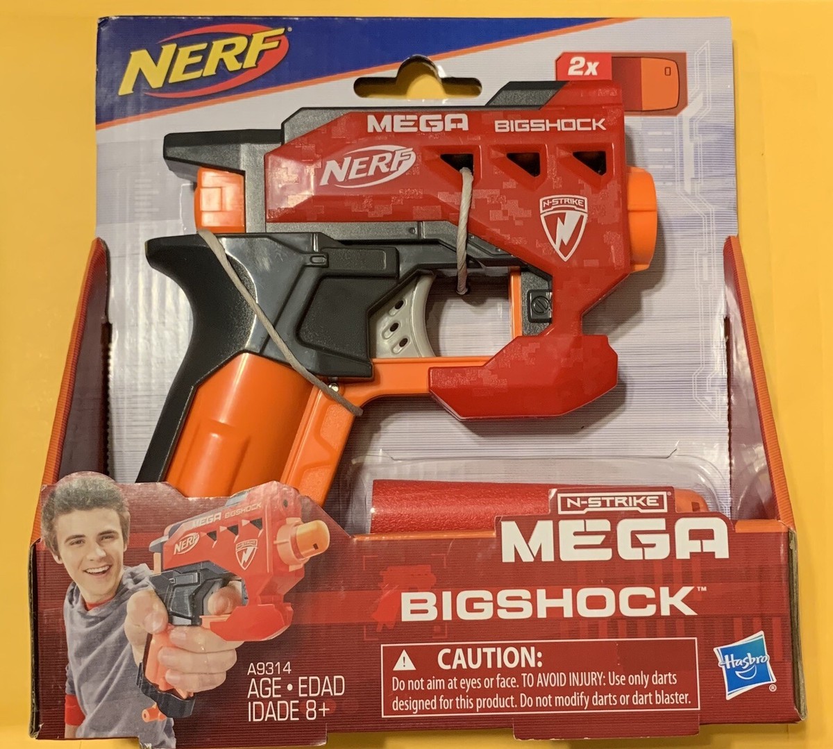 Nerf N Strike Mega Big Shock Blaster Kids Soft Dart Gun Outdoor