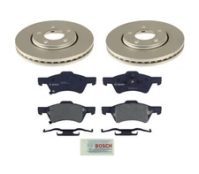 Bosch 2 Front Vented Rotors 281mm Semi-Met Disc Brake Pad Kit For Dodge Chrysler