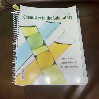 Chemistry In The Laboratory Book By James M Postma