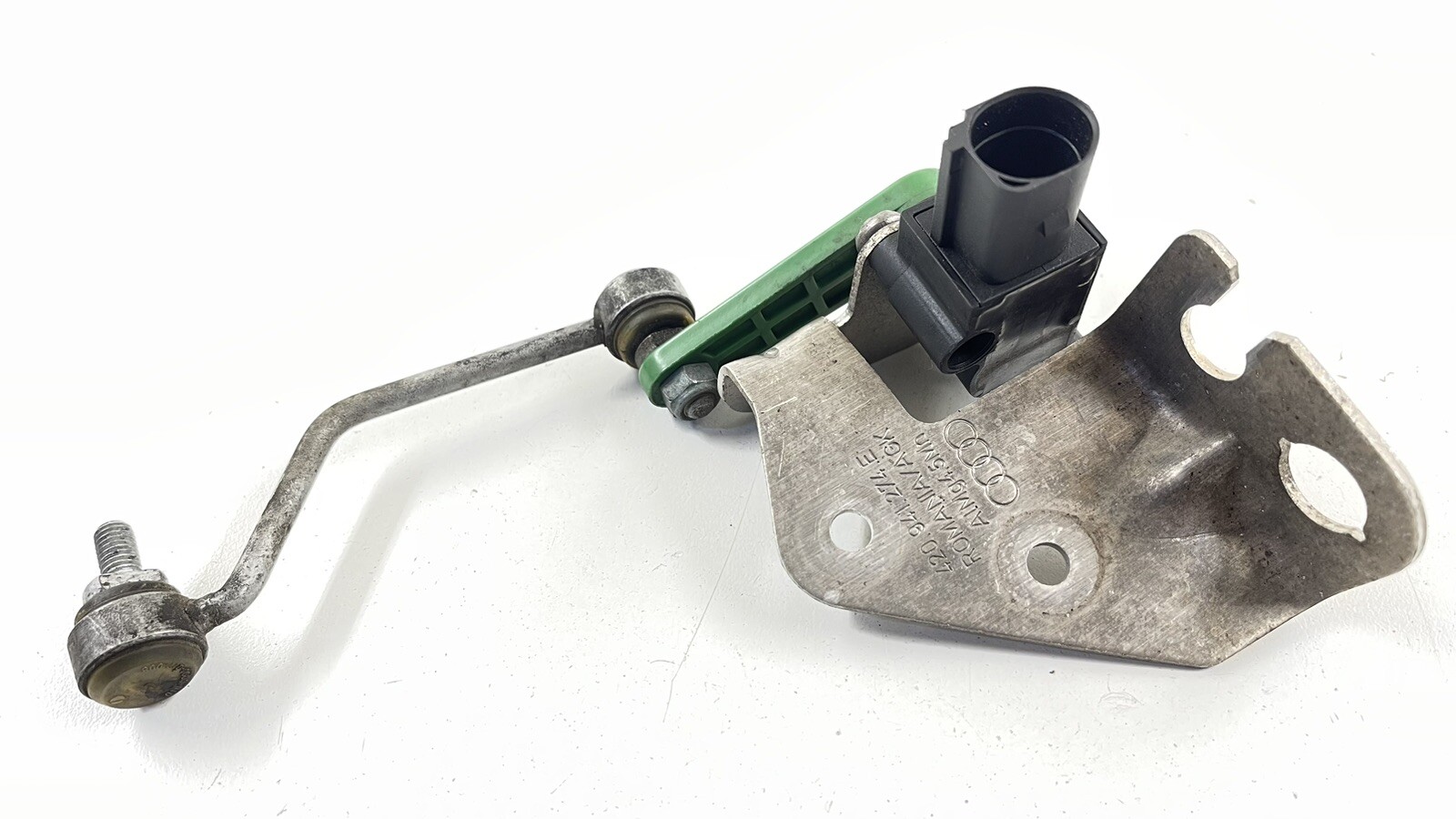 08-15 AUDI R8 SPYDER PASSENGER RIGHT FRONT HEADLIGHT HEIGHT LEVEL SENSOR OEM
