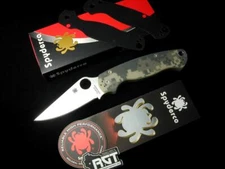 SPYDERCO PARA MILITARY PM 2 C81GPCMO2 KNIFE CAMO G-10 S45VN USA + FREE RGT SKINS