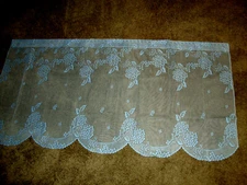  Lace Window Tier Blue Hydrangea design 30Lx 62 