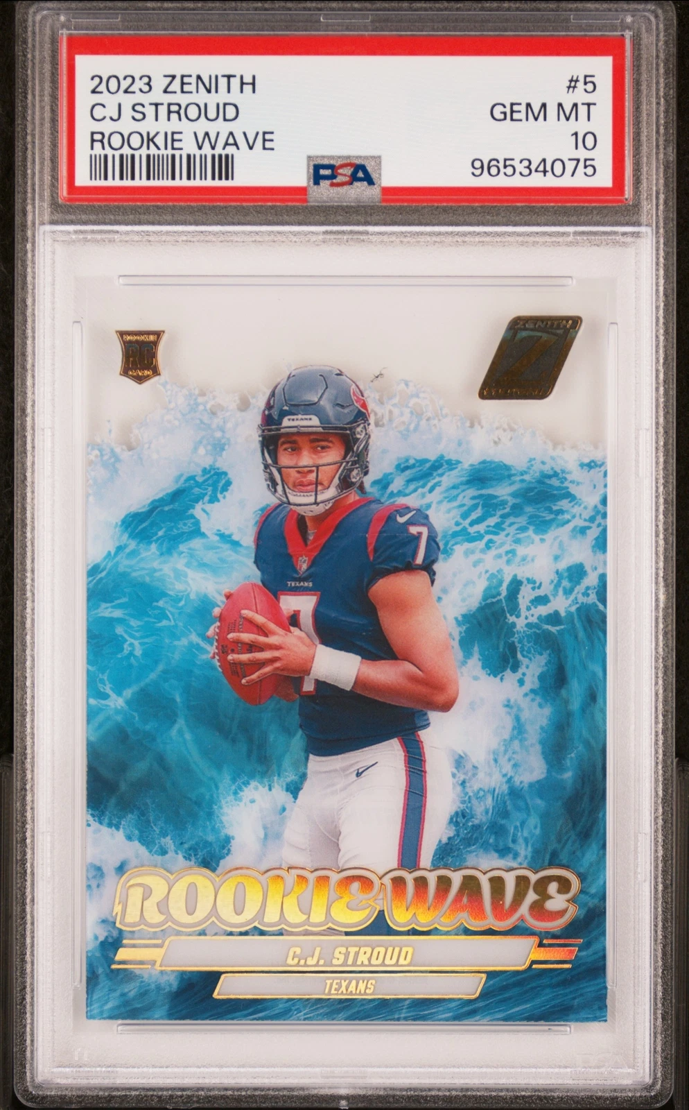 CJ Stroud Panini Zenith Rookie Wave #5 Base