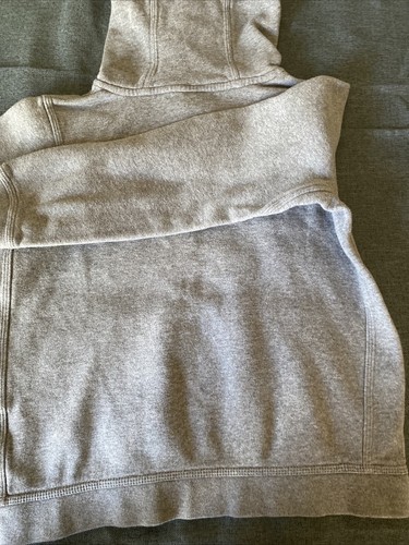 Nike Hoodie Size Youth Medium Boys Athletic Gray Pullover Sweatshirt Swoosh Logo - Picture 7 of 7
