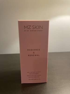 MZ Skin Radiance & Renewal AHA Instant Clarity Refining Mask 100 ml 3.38 oz NIB