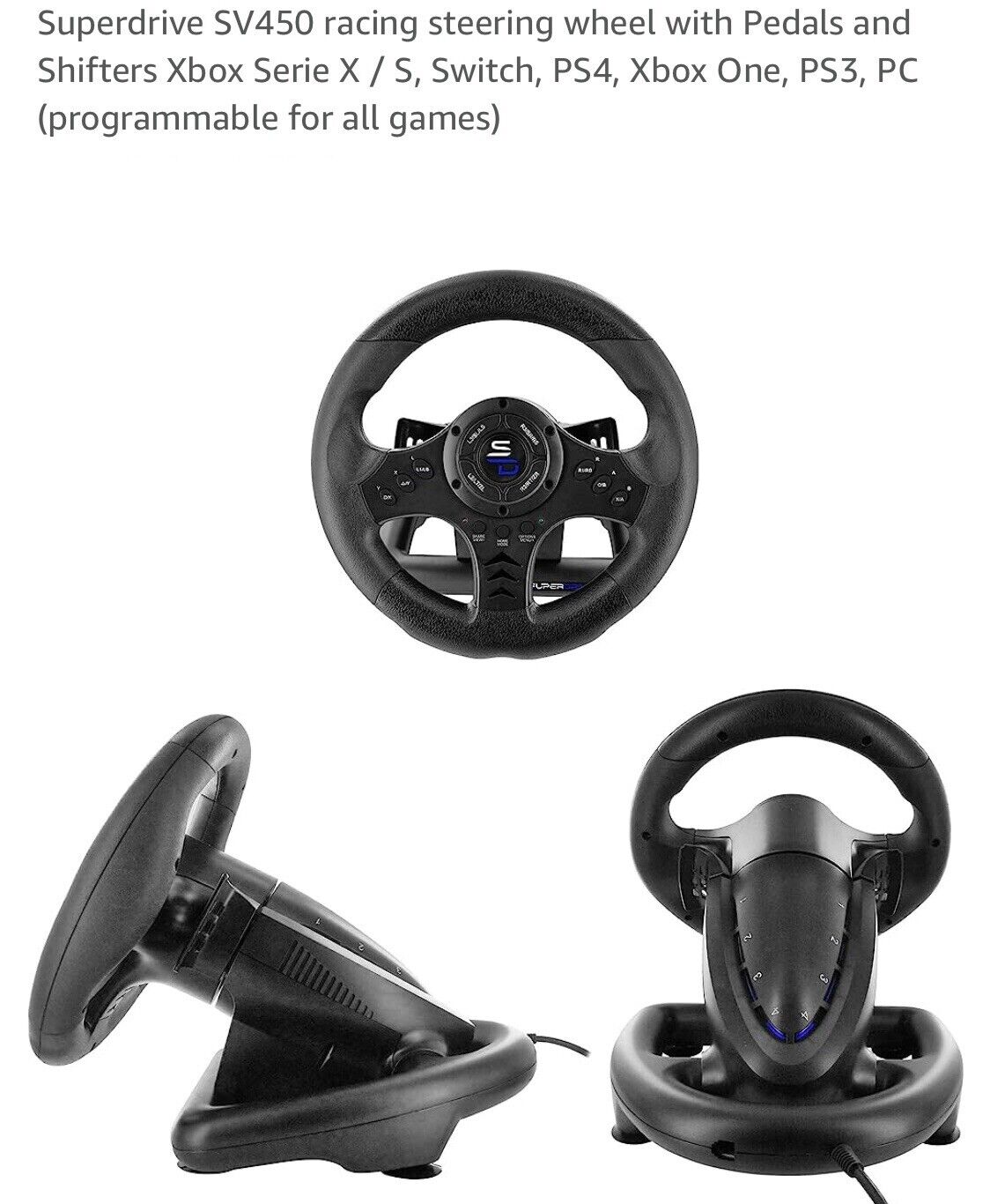 Konix Pro Steering Wheel Lenkrad PlayStation 4, Xbox