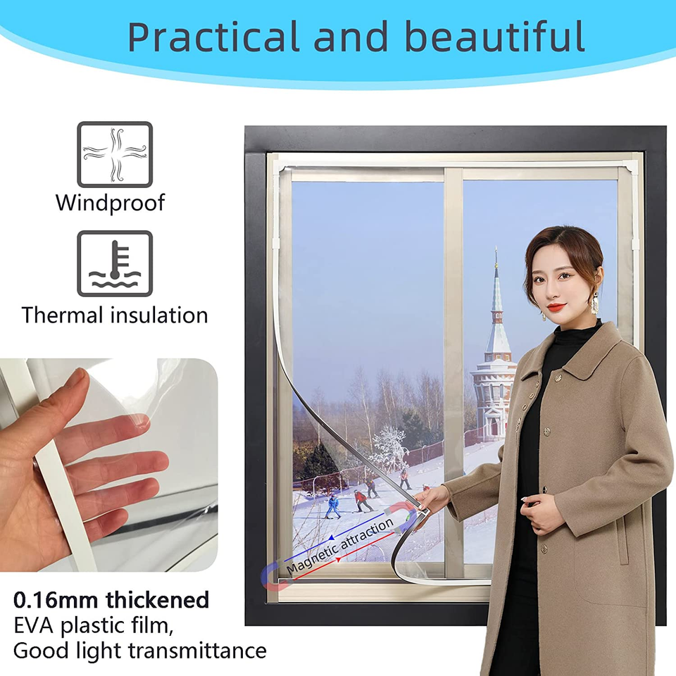 DIY Window Insulation Kit Indoor Film for Heat and Cold (59