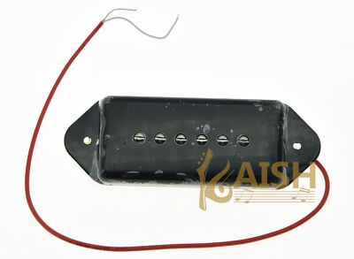 KAISH Black P90 High Power Sound Dogear Type NECK Pickup Soapbar Guitar Pickup