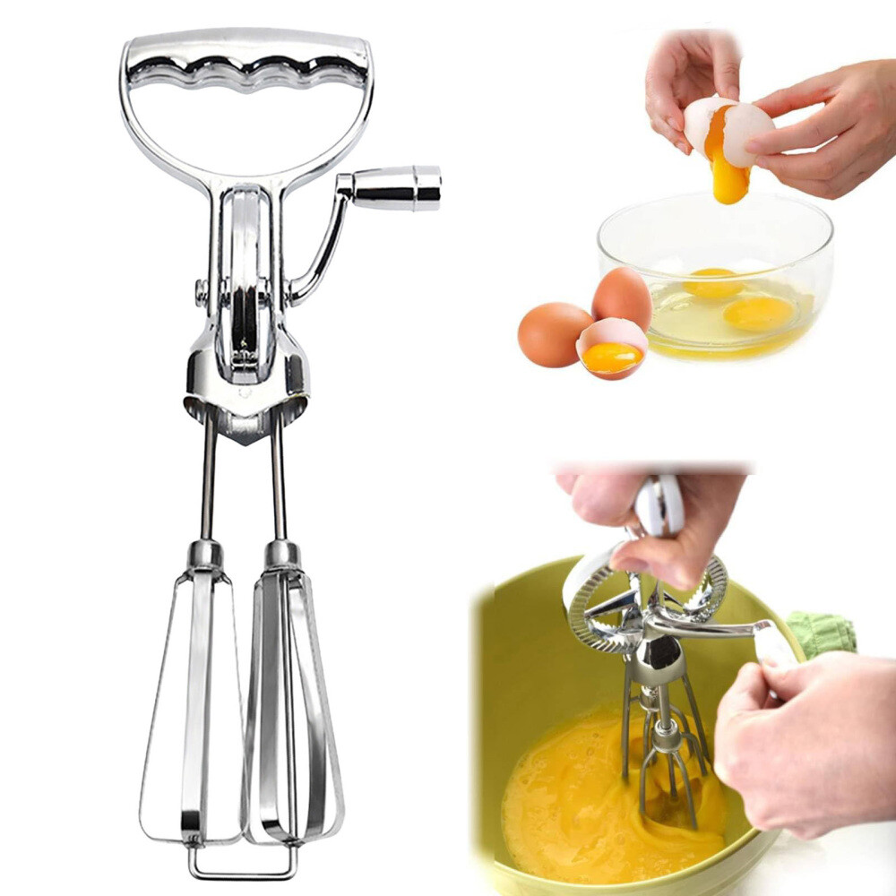 Classic Hand Crank Style Egg Beater Manual Egg Beater Milk Frother Ideal Gifts