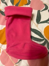 Girl's rain boots pink liner - 7.5 inches sole length