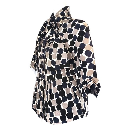 Hoss Intropia Print Bluse Abstrakt Marfil Taschen Polka Dot Button Top 44/12 - Bild 3 von 6