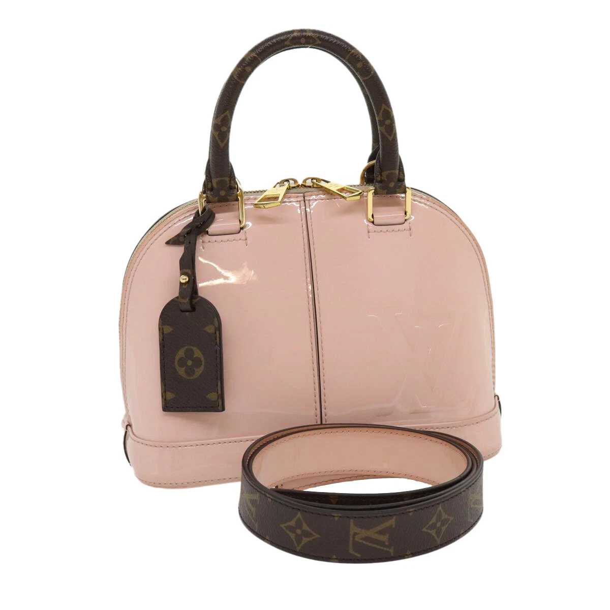 Louis Vuitton 2015 Pre-owned Monogram Vernis Alma Bb Handbag - Pink