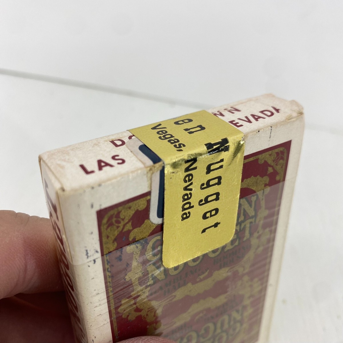 Golden Nugget Vintage Las Vegas Casino Red Playing Cards Gold Seal